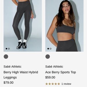 Women's Grey High-Waisted Workout Set